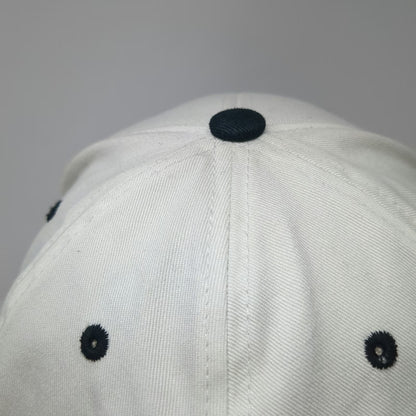 L.O.G.A. Harlem Snapback White One Size Hat Raised Embroidery Green Undervisor