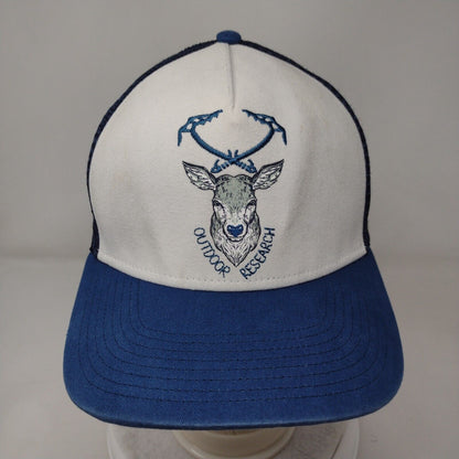 Outdoor Research Deer Snapback Trucker Hat Blue One Size Mesh Back