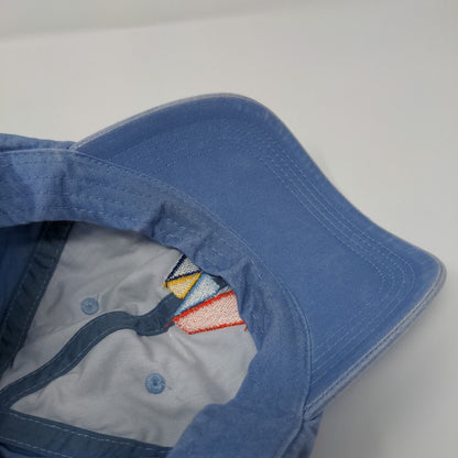 Ahead Casuals Slideback Hat Blue OSFA Mid Fit Adjustable Embroidered 6 Panel