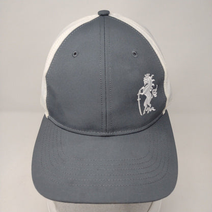 Richardson Strapback Hat Gray M/L Adjustable Embroidered Colorblock
