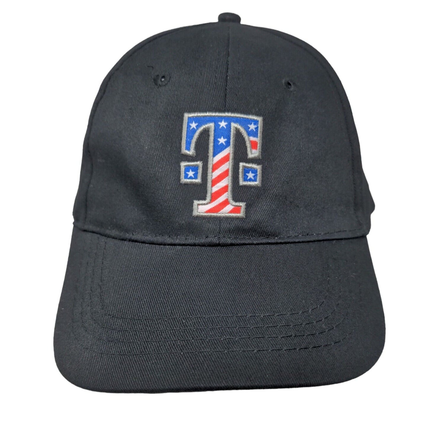 T-Mobile Strapback Hat Black One Size Embroidered Patriotic Camo