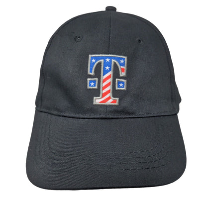 T-Mobile Strapback Hat Black One Size Embroidered Patriotic Camo