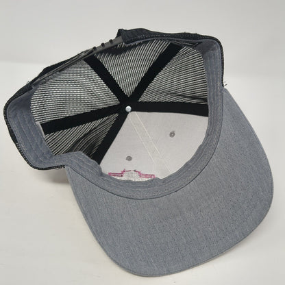 Elite Silo Snapback Trucker Hat Gray One Size Mesh Back Adjustable