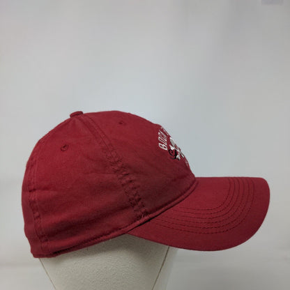 Boca Grande 33921 Fitted Hat Red S/M Embroidered Vented Holes 6 Panel Ahead