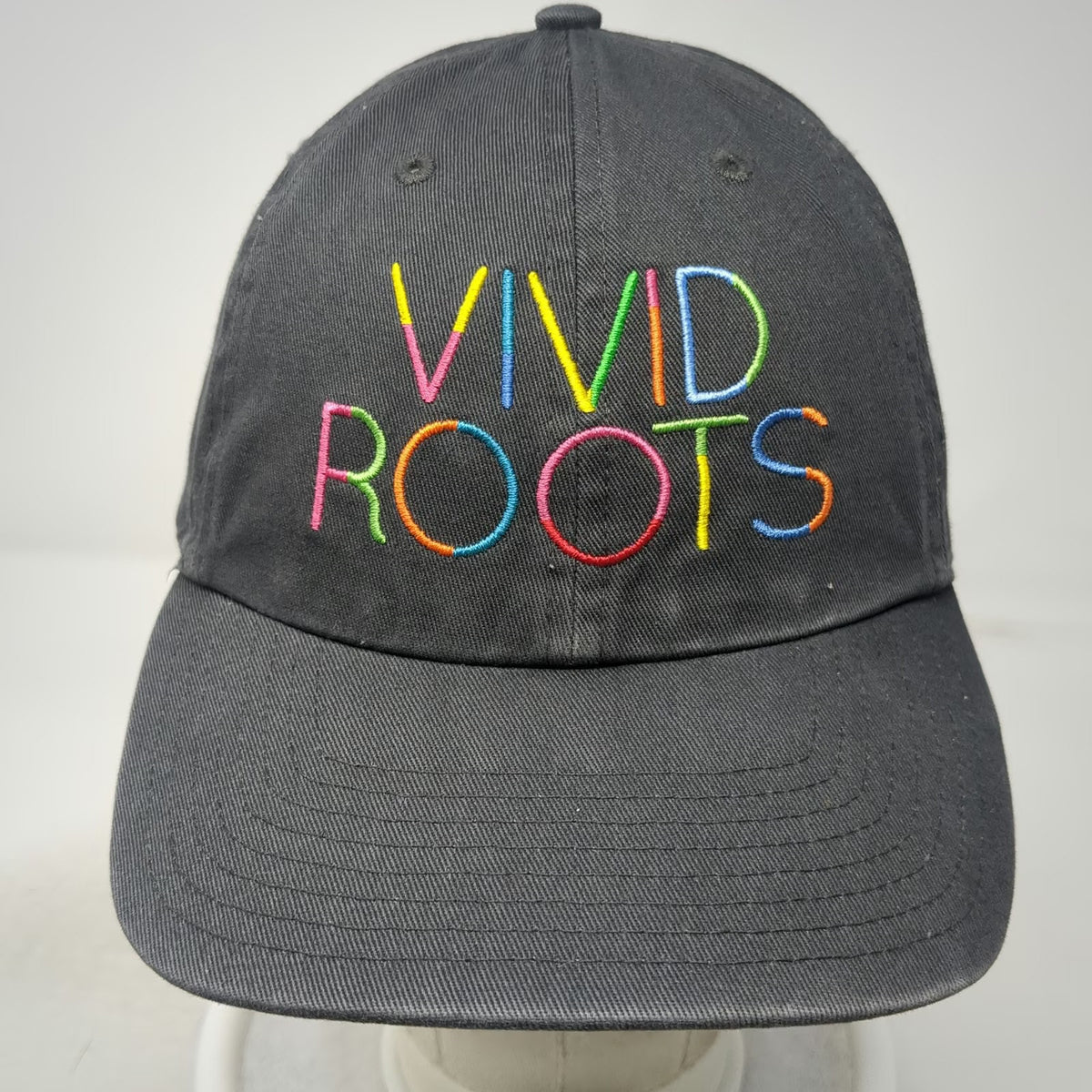 '47 Baseball Cap Gray One Size Vivid Roots Cotton Slideback Adjustable Logo Hat