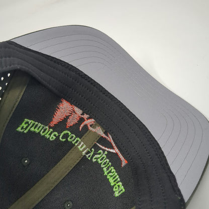 OTTO Trucker Hat Green One Size Perforated Snapback Elmore County Sportsmen