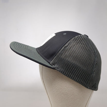 Letter N Fitted Trucker Hat Gray 6 7/8-7 3/8 Mesh Back Embroidered Pro Model