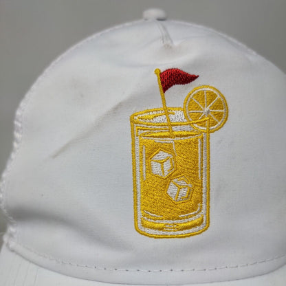 Lemonade Snapback Mesh Back Trucker Hat White One Size Athletic Works