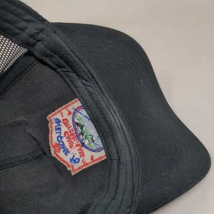 Welcome To Camp Crystal Lake Snapback Mesh Back Trucker Hat Black OSFM