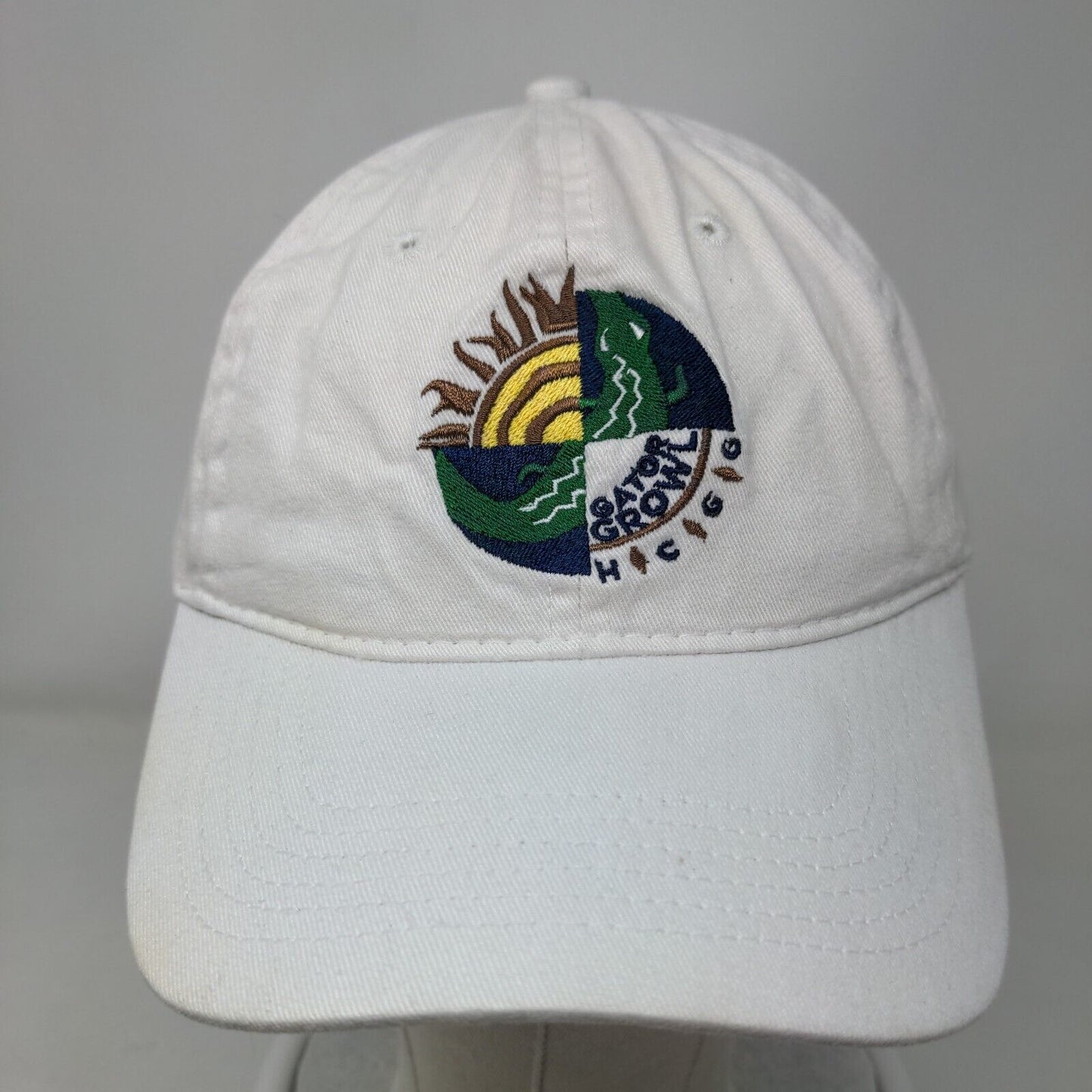 Gator Growl HCGG Slideback Hat White One Size Embroidered Port & Company