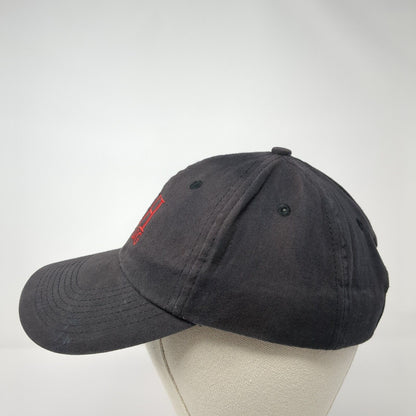 AH Lighting Strapback Hat Black One Size Adjustable Embroidered 6 Panel Cotton