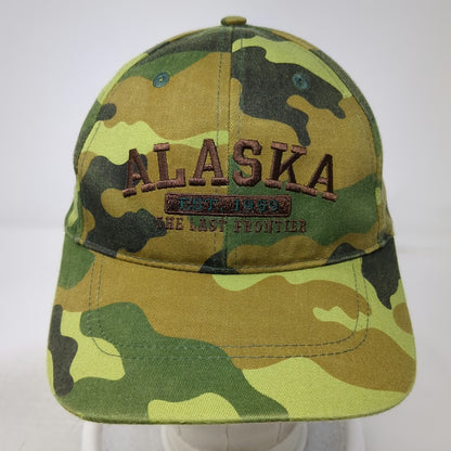 Alaska Gear Baseball Cap Green Camo One Size Embroidered Last Frontier Hat