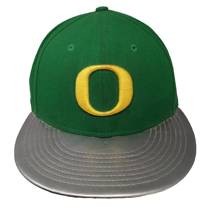 Nike Oregon Ducks NCAA Snapback Green One Size Silver Metallic Bill Flat Hat