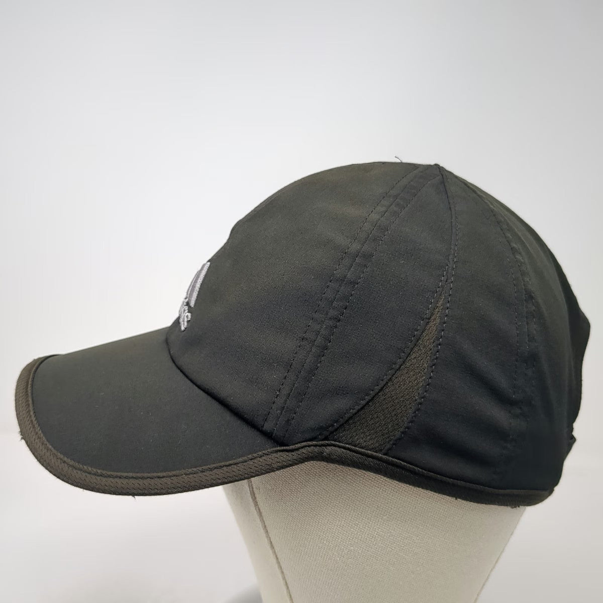 Adidas Baseball Cap Black One Size Climalite Strapback Embroidered Logo Hat