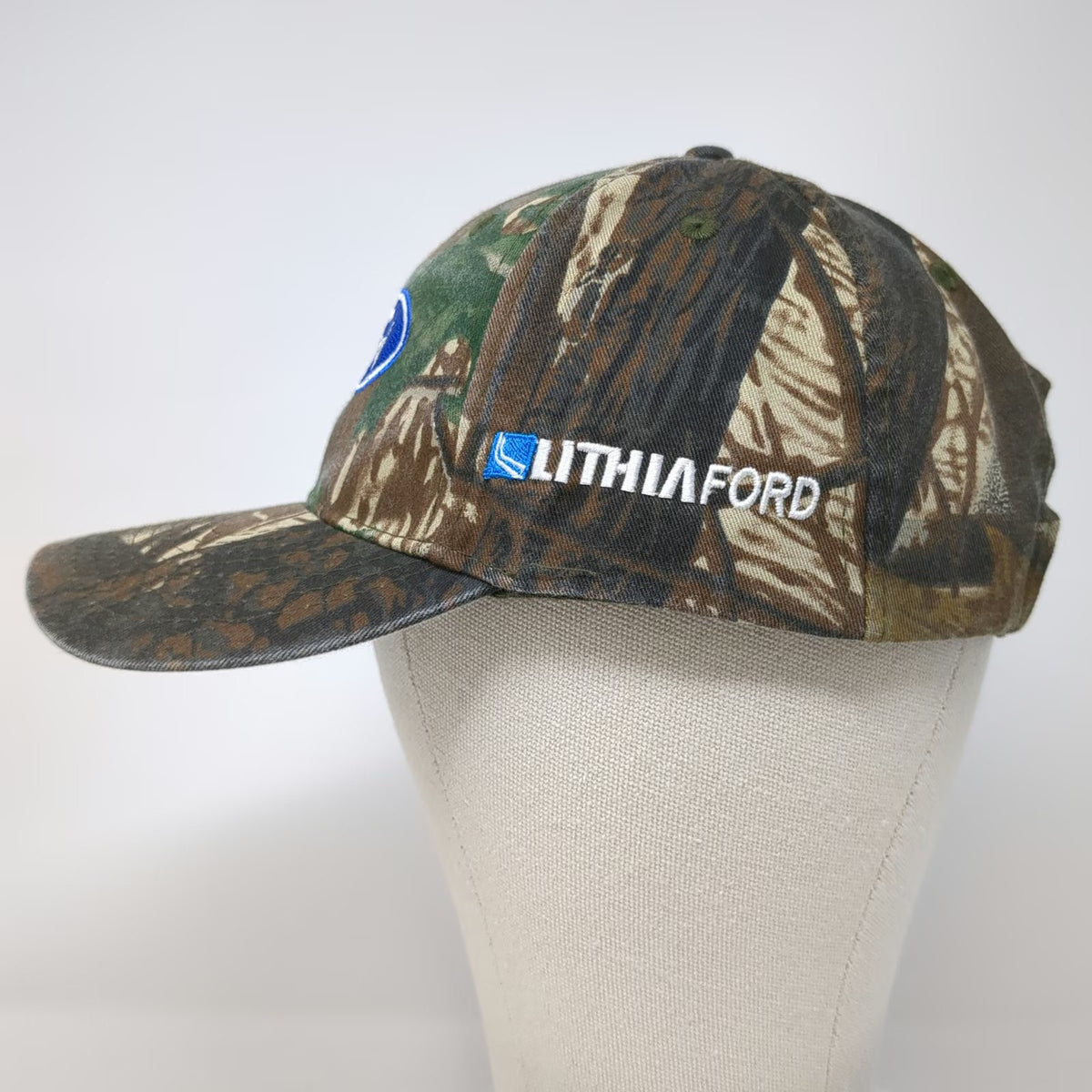 Nissin Baseball Cap Green One Size Camo Ford Lithia Ford Dealer Logo Truck Hat