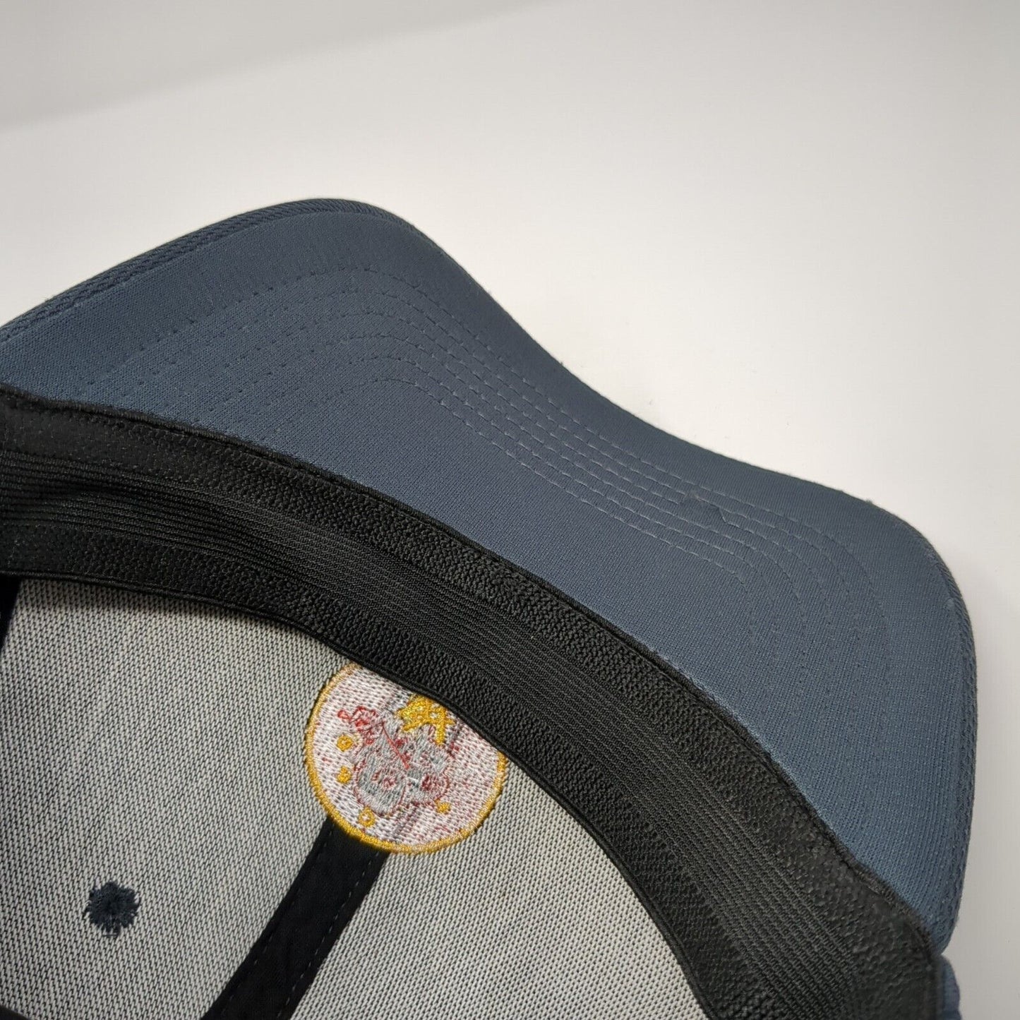 Ono Gelato Ice Cream Fitted Hat Gray S/M Embroidered Stretch 6 Panel