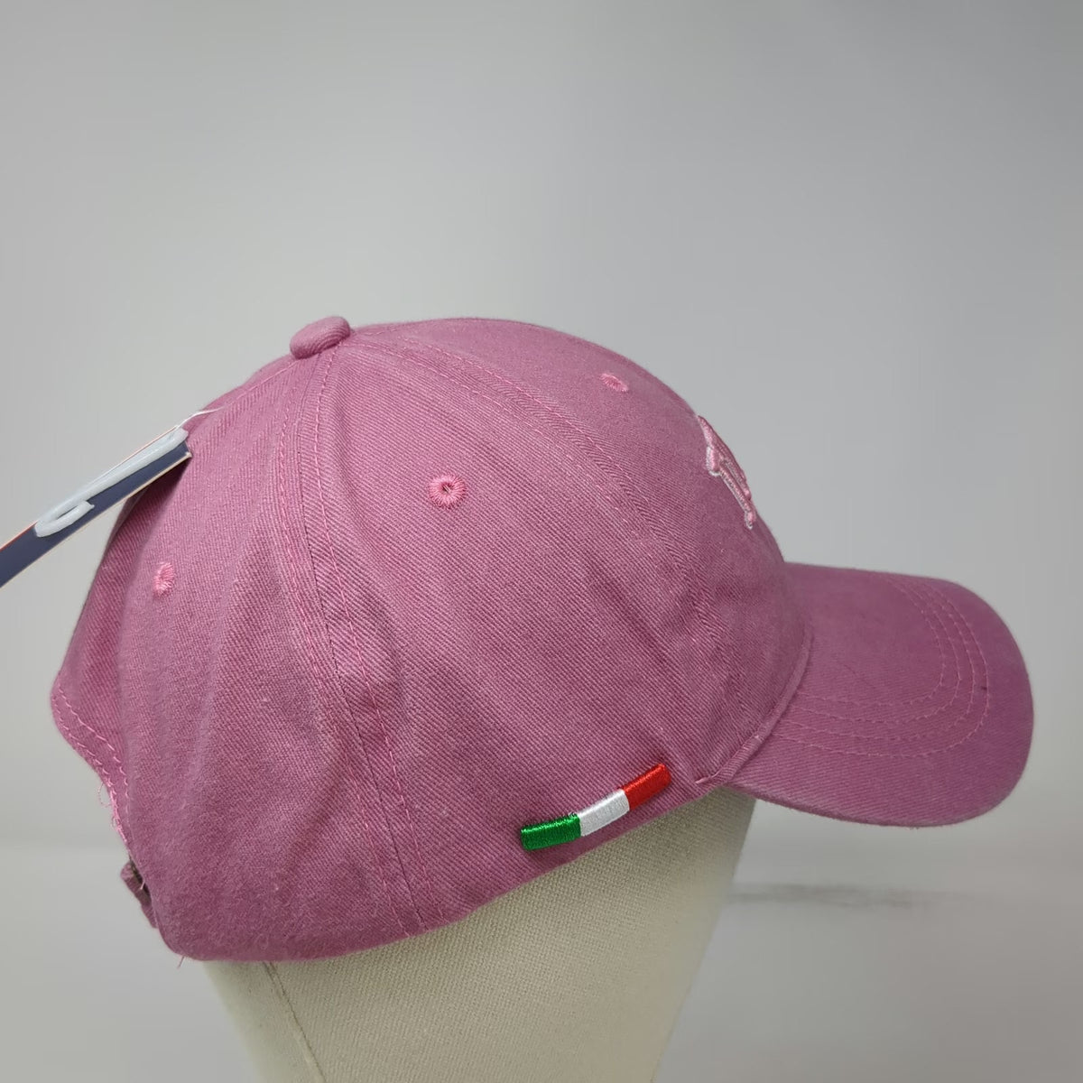 Tonny Fashion Baseball Cap Pink One Size Italia 1861 Embroidered Cotton Flag hat