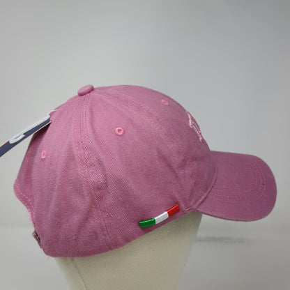 Tonny Fashion Baseball Cap Pink One Size Italia 1861 Embroidered Cotton Flag hat