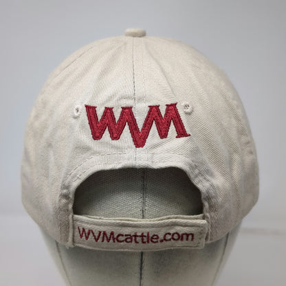 Western Video Market Cattle WVM Beige Baseball Cap One Size Cotton Strapback Hat