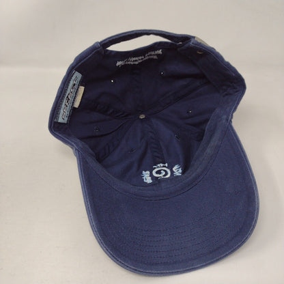 MTI Adventurewear Slideback Hat Blue One Size Adjustable Embroidered