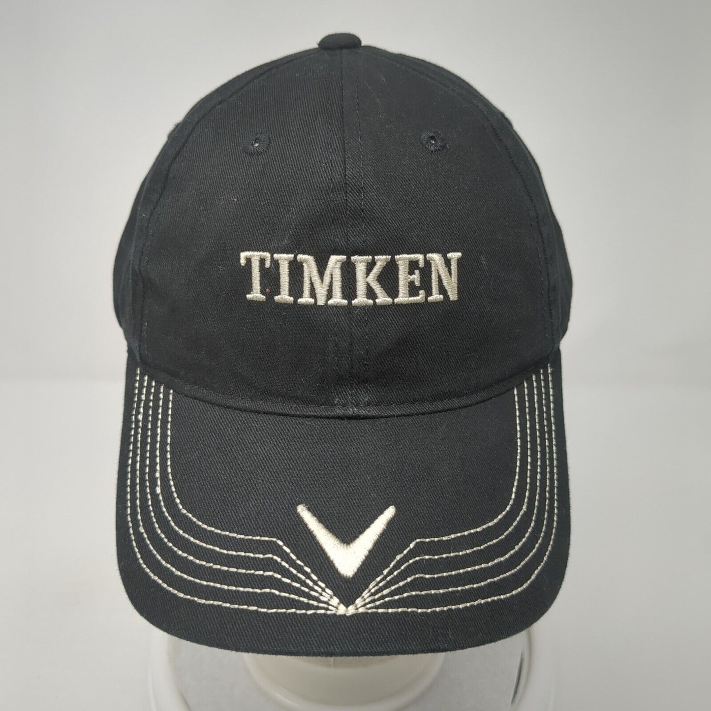 Timken Slideback Hat Black One Size Adjustable Callaway C-Tech 6 Panel
