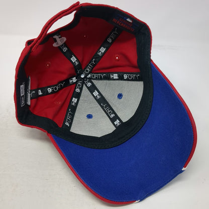 New Era Philadelphia Phillies MLB Baseball Cap Hat Blue Red One Size 9FORTY Logo