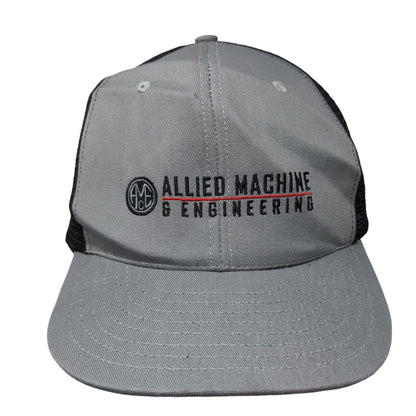 Allied Machine & Engineering Snapback Trucker Hat Gray One Size Mesh Back