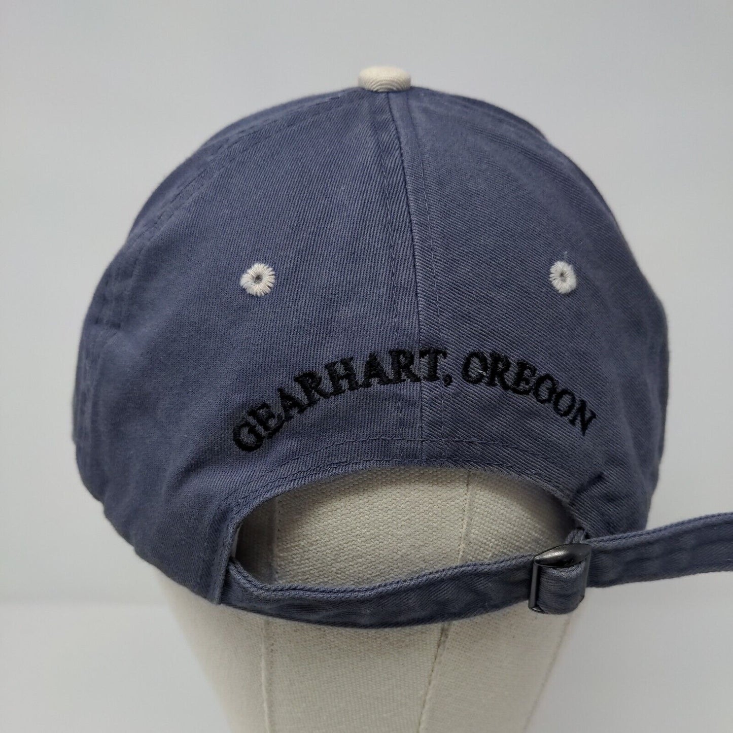 Pacific Way Cafe Slideback Hat Blue OSFA Embroidered Fahrenheit