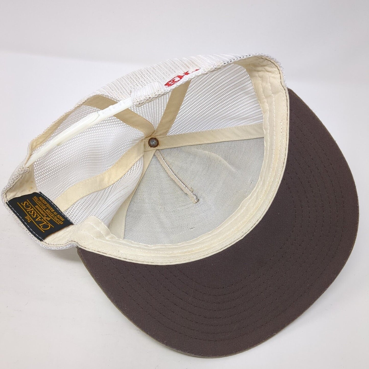 Texas Buffalo Snapback Trucker Hat Brown OS Adjustable Mesh Back Classic Yupoong