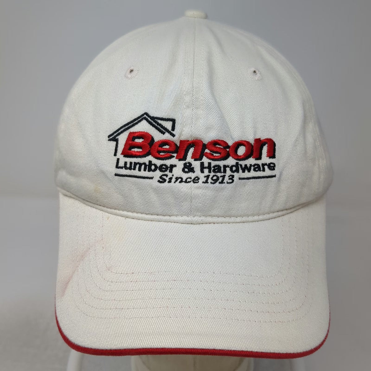 Pacific Headwear Baseball Cap White One Size Benson Lumber Hardware Cotton Hat