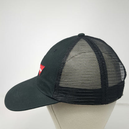 Budweiser Trucker Hat Black One Size Mesh Back Snapback Embroidered Logo Cap