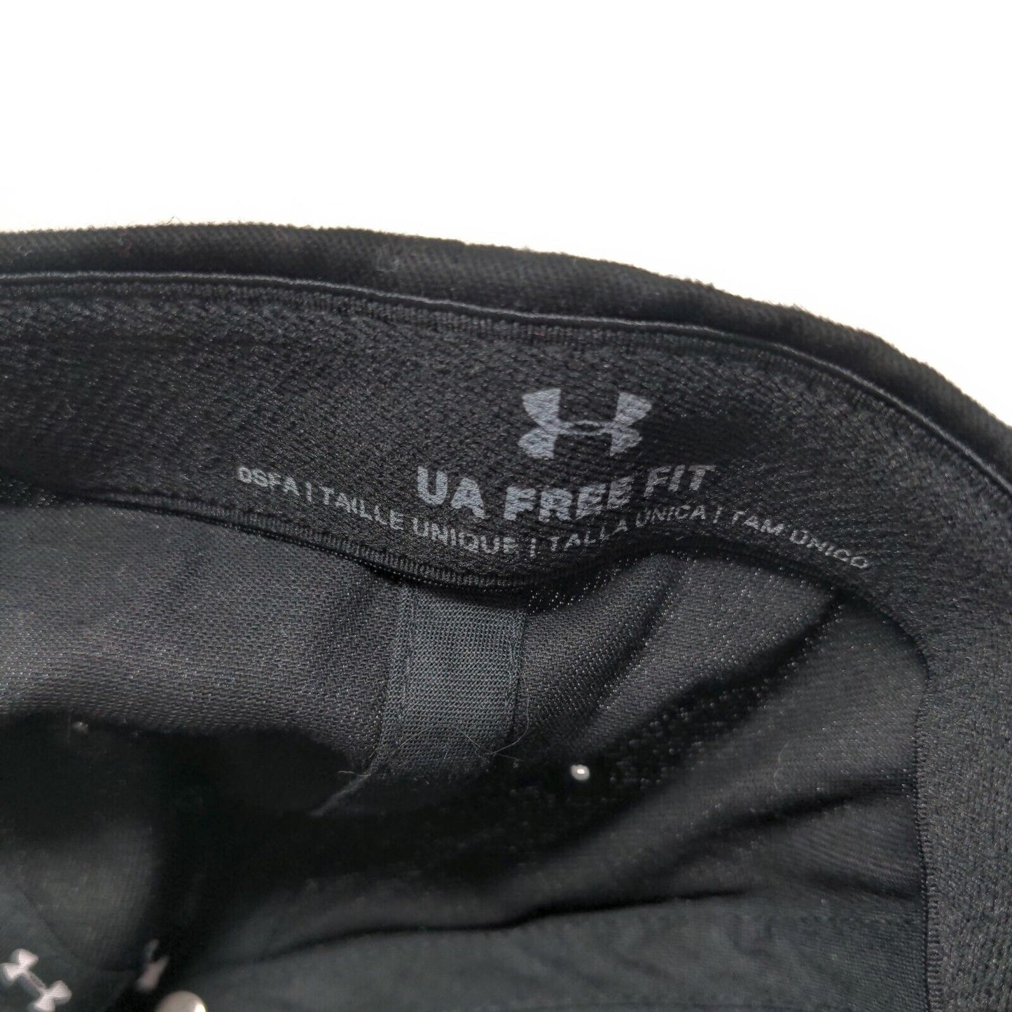 Under Armour Slideback Hat Black OSFA Embroidered Logo Free Fit