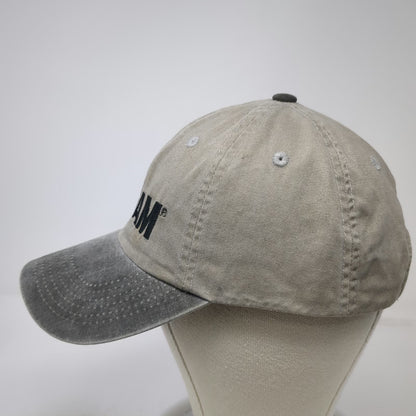 Port Authority Baseball Cap Beige Gray One Size FRAM Two-Tone Embroidered Hat