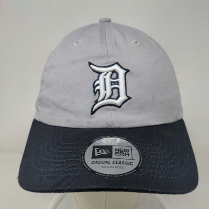 New Era Men's Slideback Hat Gray Size OSFM Embroidered Detroit Tigers Logo