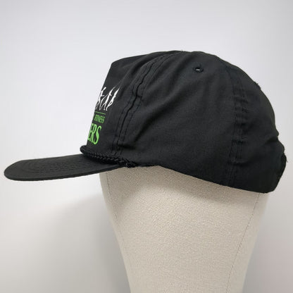 Otto 5 Panel Black One Size Treasure Valley Fitness Walkers Rope Slideback Hat