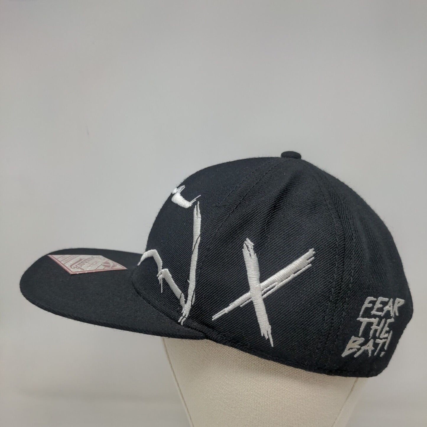 Batman V Superman Dawn of Justice Snapback Hat OSFM Black Embroidered Logo