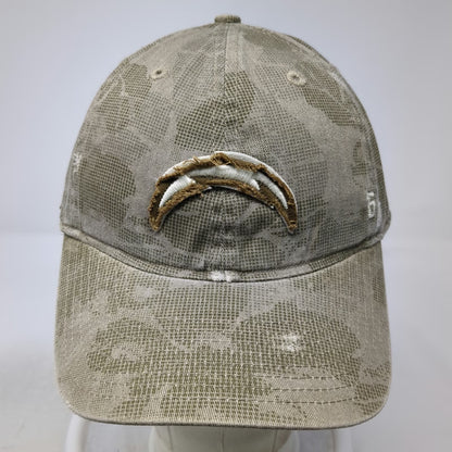 Reebok Los Angeles Chargers NFL Brown XL Camo Distressed Logo Baseball Cap Hat