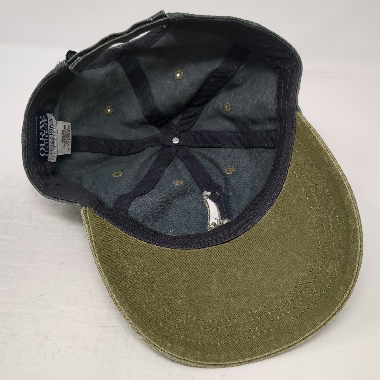 Ouray Sportswear Baseball Cap Green OSFM Davidson River Outfitters Fishing Hat
