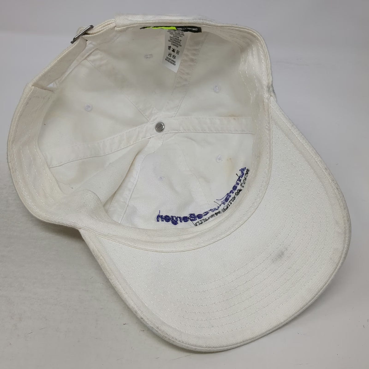 Nike Baseball Cap White One Size AmerisourceBergen MWI Animal Health Swoosh Hat