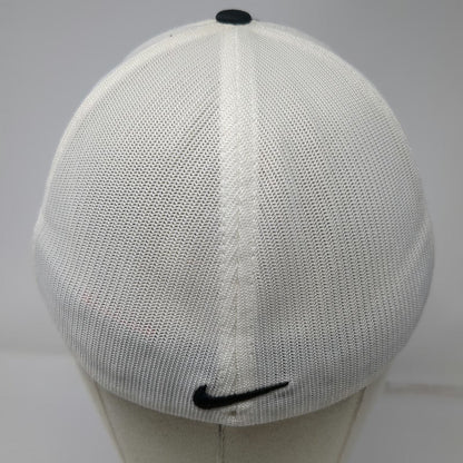 Nike Baseball Cap Black S/M Mesh Back Sun Valley Resort Swoosh Embroidered Hat