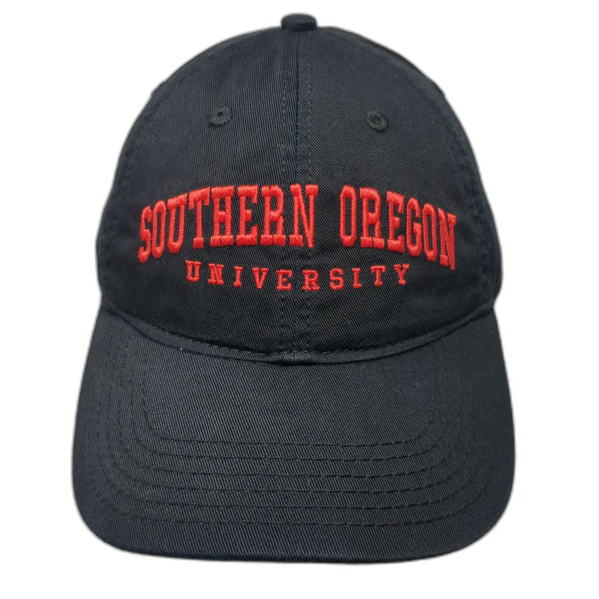 Southern Oregon University Legacy Cap Black One Size Slideback Curved Brim Hat