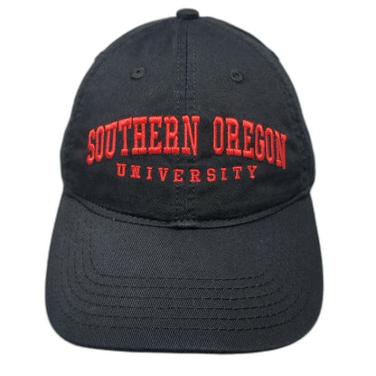 Southern Oregon University Legacy Cap Black One Size Slideback Curved Brim Hat