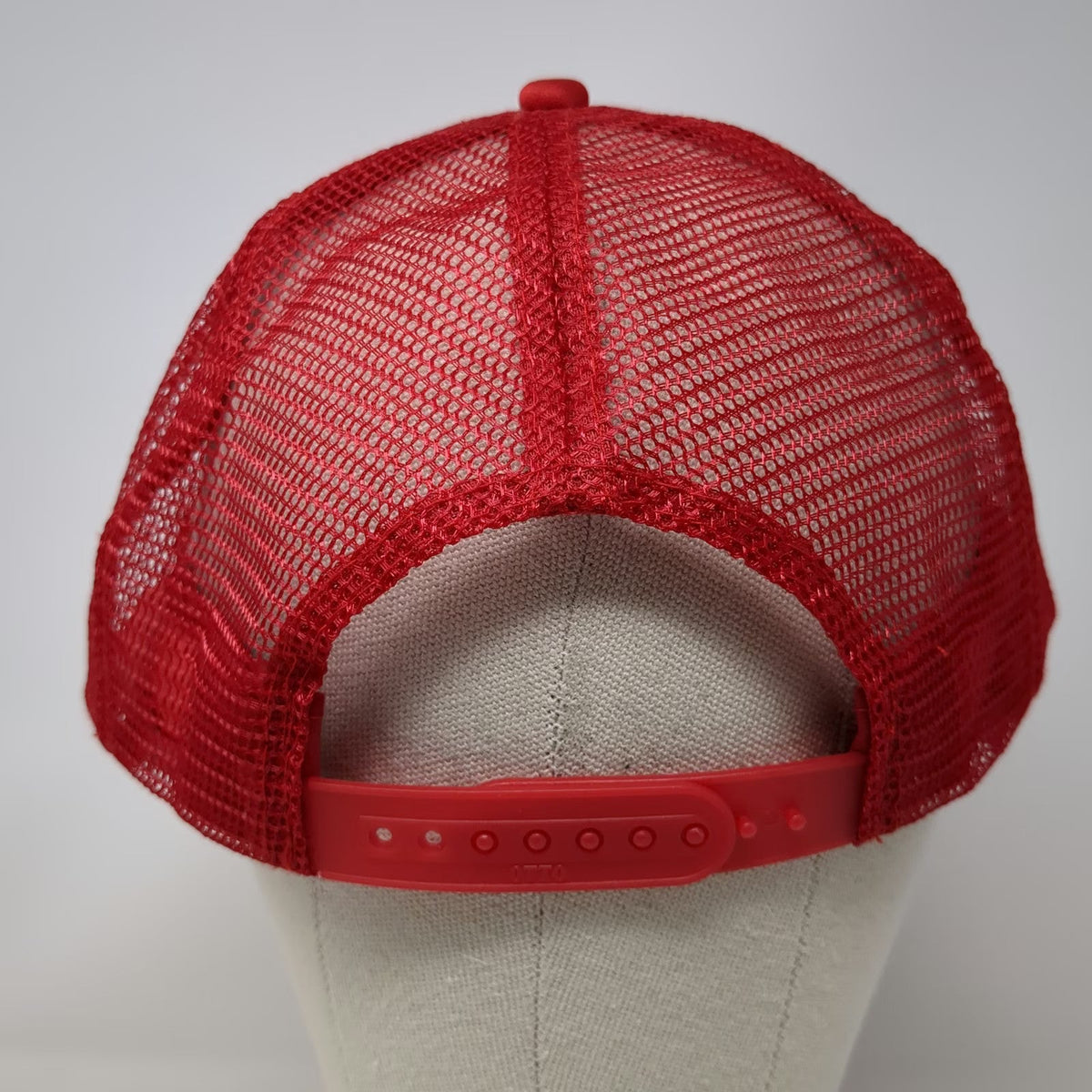 Otto Trucker Hat Red One Size Rawhide Cycles Mesh Snapback Foam Gold Glitter