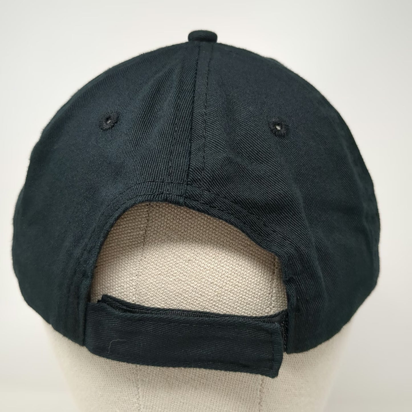 Dunkin' Baseball Cap Black One Size Embroidered Logo Strapback Cotton Hat