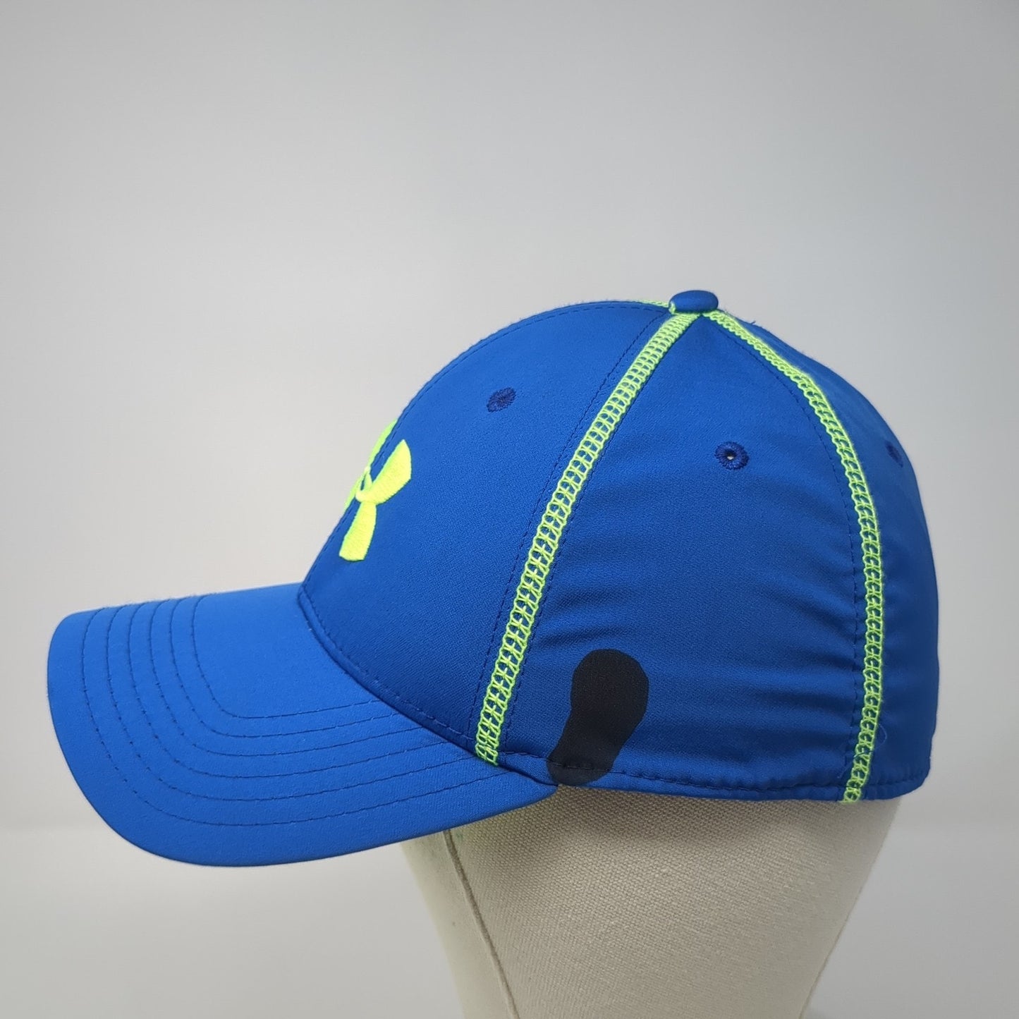 Under Armour Fitted Baseball Cap Blue Large Lightweight Embroidered 6 Panel