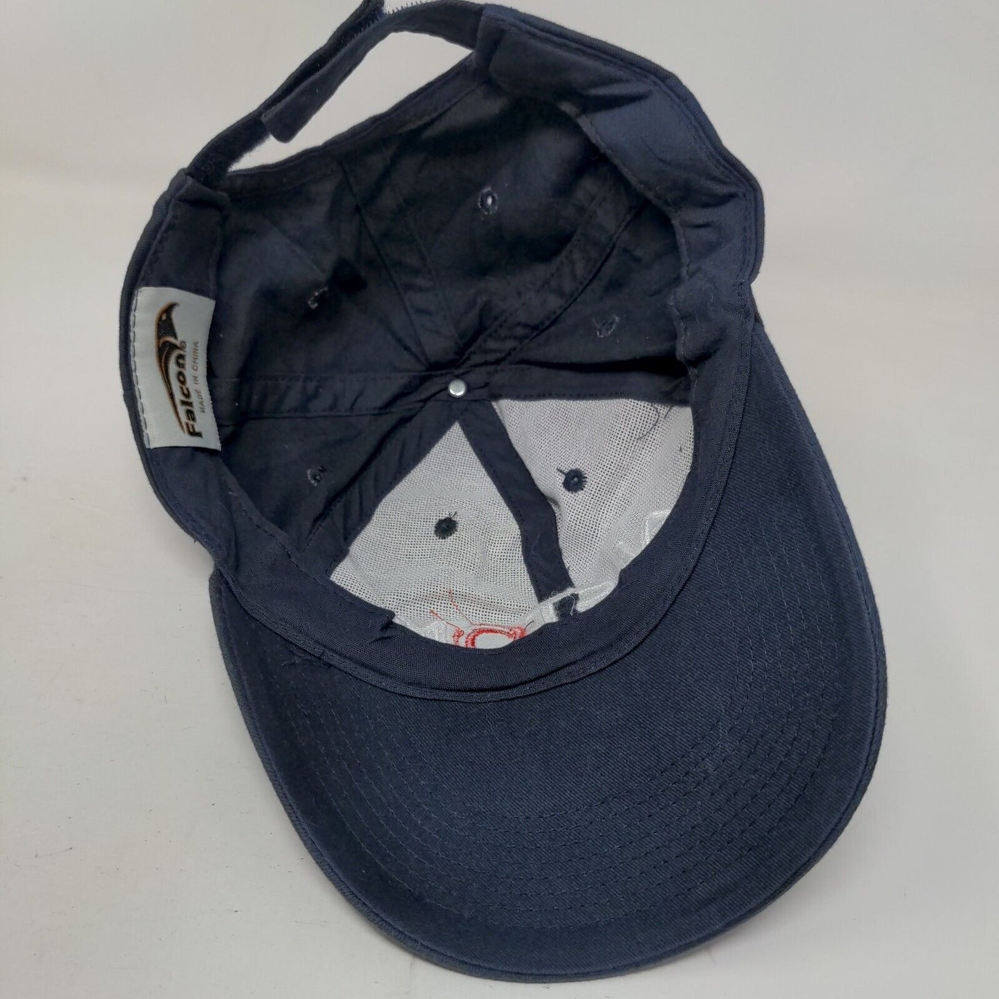 Alstom Strapback Hat Blue One Size Adjustable Embroidered Solid Falcon