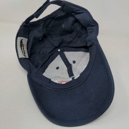 Alstom Strapback Hat Blue One Size Adjustable Embroidered Solid Falcon