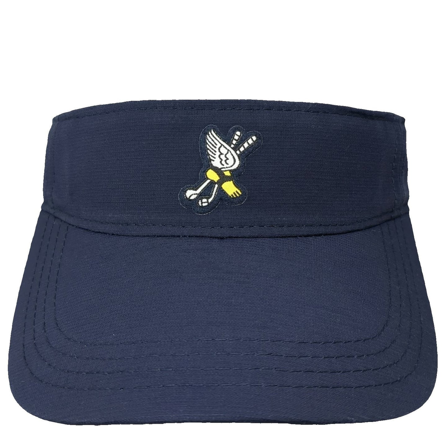 American Needle Visor Blue One Size Winged Foot Golf Clubs Embroidered Hat