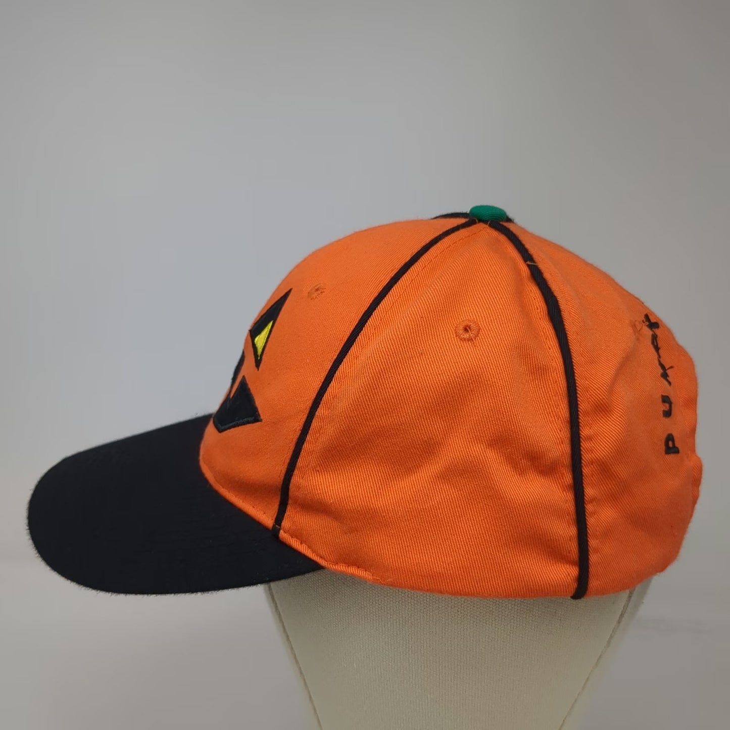 Holiday Hats Snapback Orange One Size Pumpkinhead Jack-O-Lantern Embroidery Hat