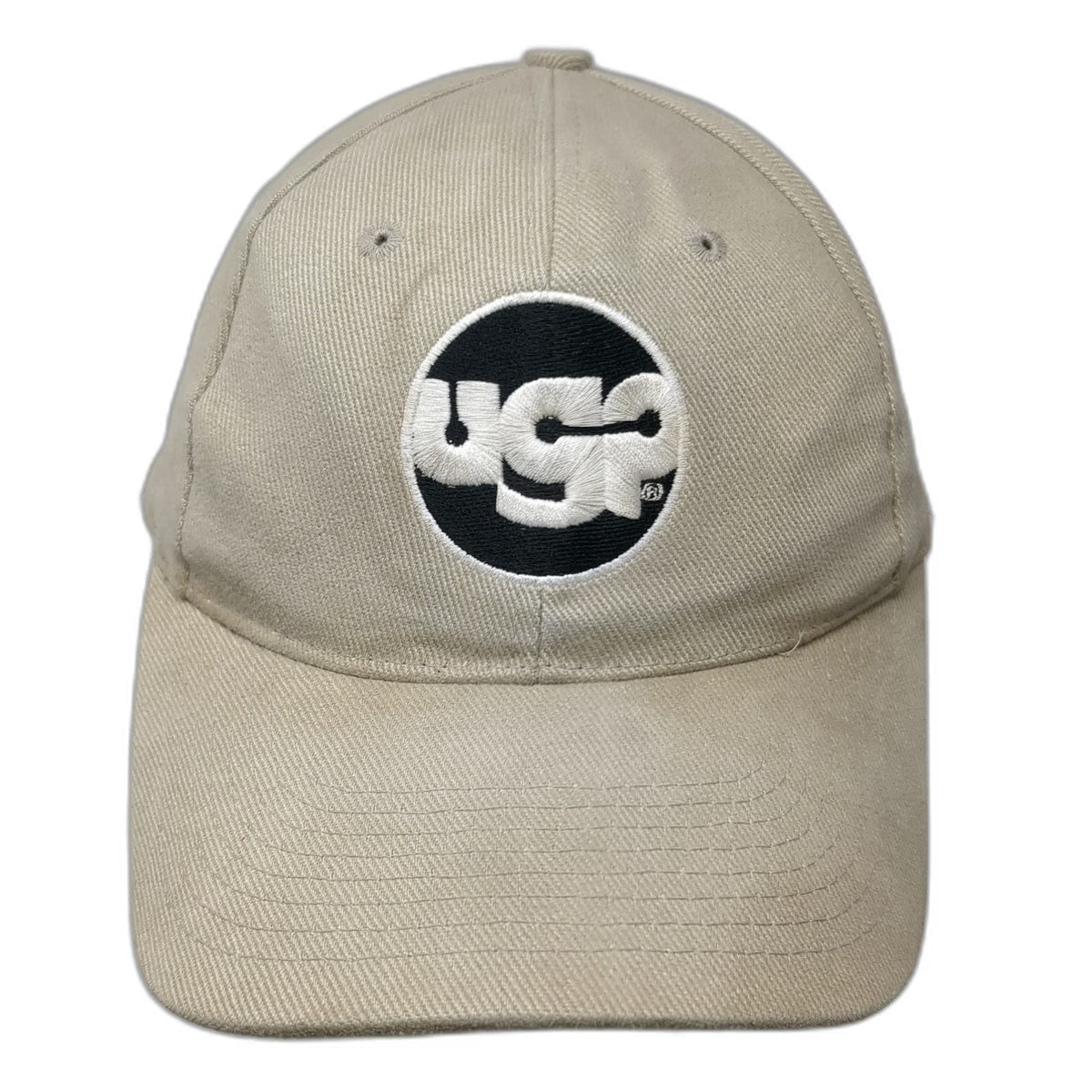 Mega Cap Baseball Cap Beige One Size UCP Logo Snapback 100% Cotton 6 Panel Hat